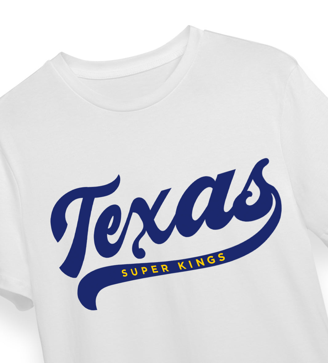 Texas White Tee For Kids | Crew Neck