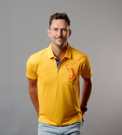 TSK Yellow Polo | Relaxed Smart Fit